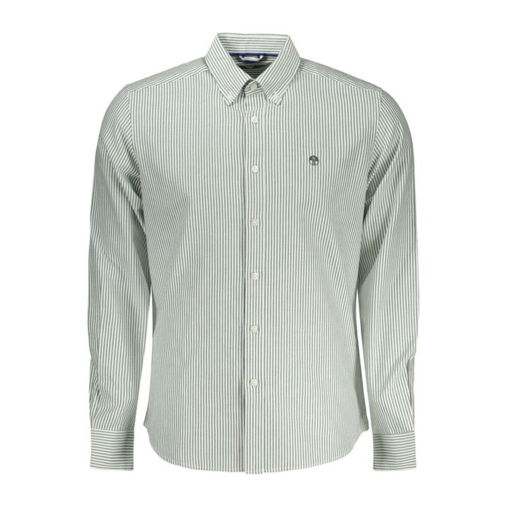 North Sails Green Cotton Men Men's Shirt